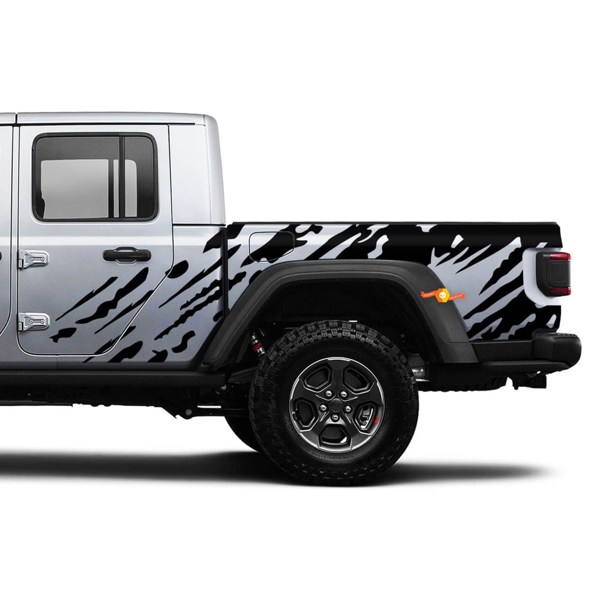 Jeep Gladiator Side Splash Dirt Vinyl autocollant autocollant Kit graphique
