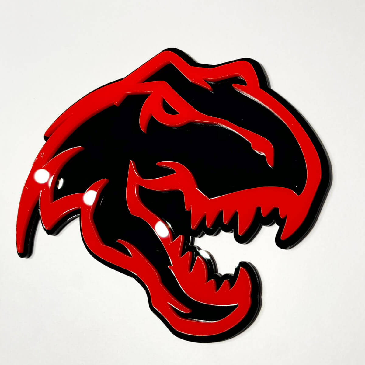 Insigne 3D dinosaure T-Rex TRX - Badges de hayon de calandre d'aile personnalisés emblème 2
