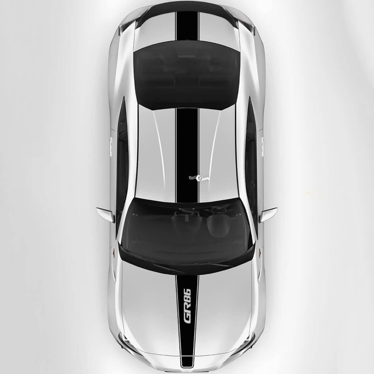 Toyota GR86 Capot Toit Coffre Racing Stripes Graphiques Autocollants 4
