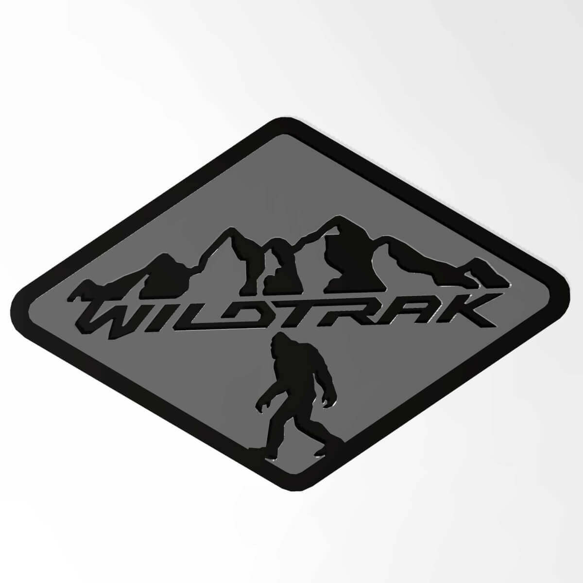 Bronco Badlands Fender Badges Emblème de hayon Badge 3D Noir vs Gris
