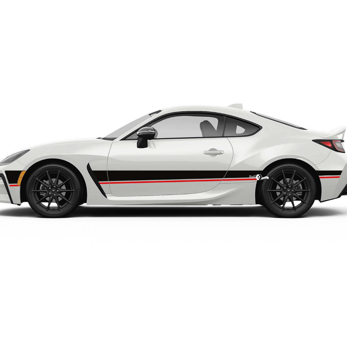 Autocollants graphiques à rayures de course latérales pour portes, autocollants pour Toyota JR86
