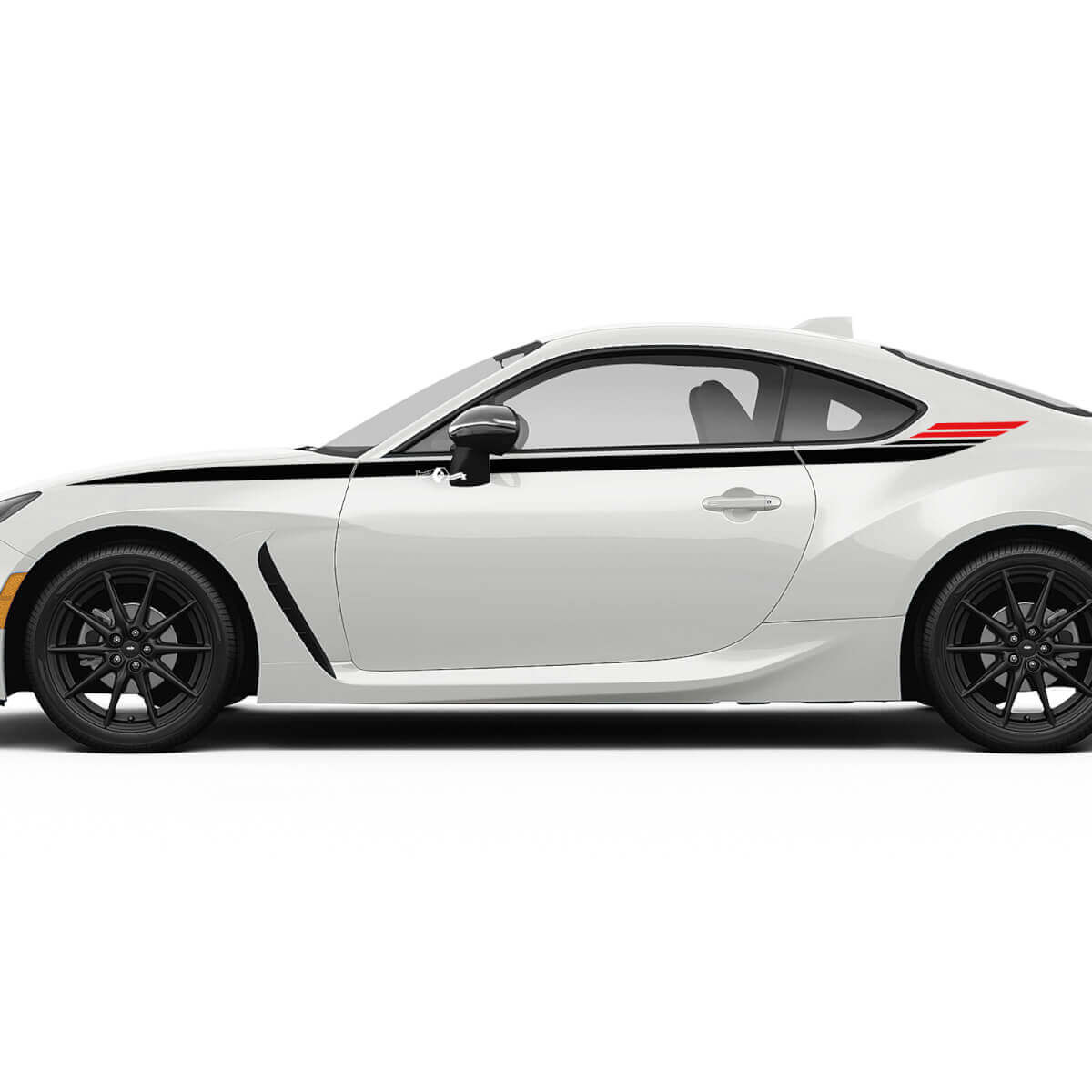 Autocollants graphiques à rayures de course avec accent latéral pour Toyota JR86
