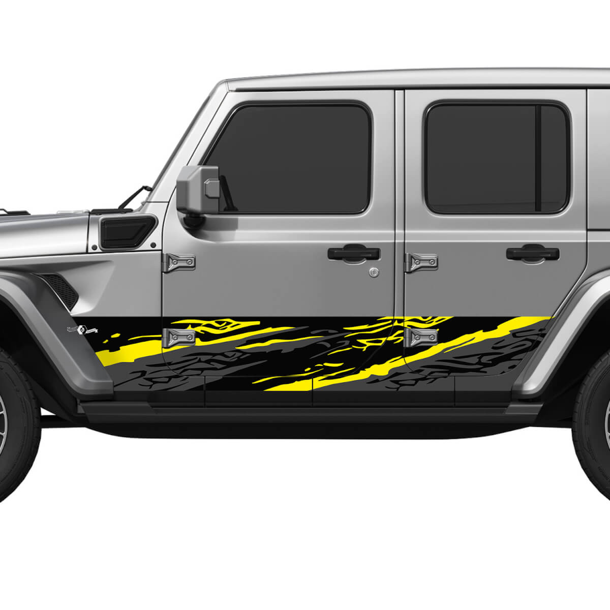 Camo Splash Wrap côté portes latérales en vinyle autocollant ajuster Jeep Wrangler
