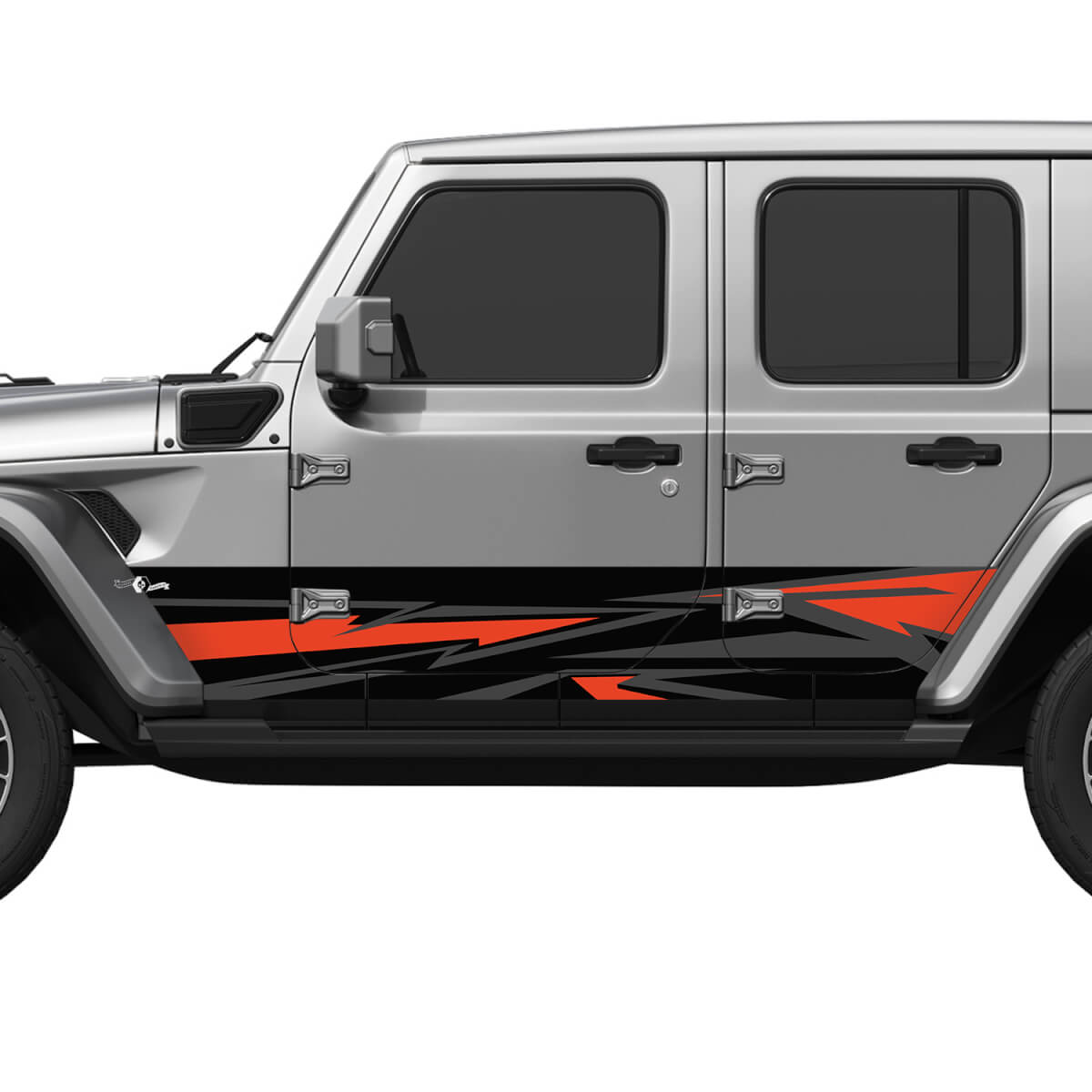 Camo Splash Wrap côté portes côté vinyle autocollant ajuster Jeep Wrangler 4
