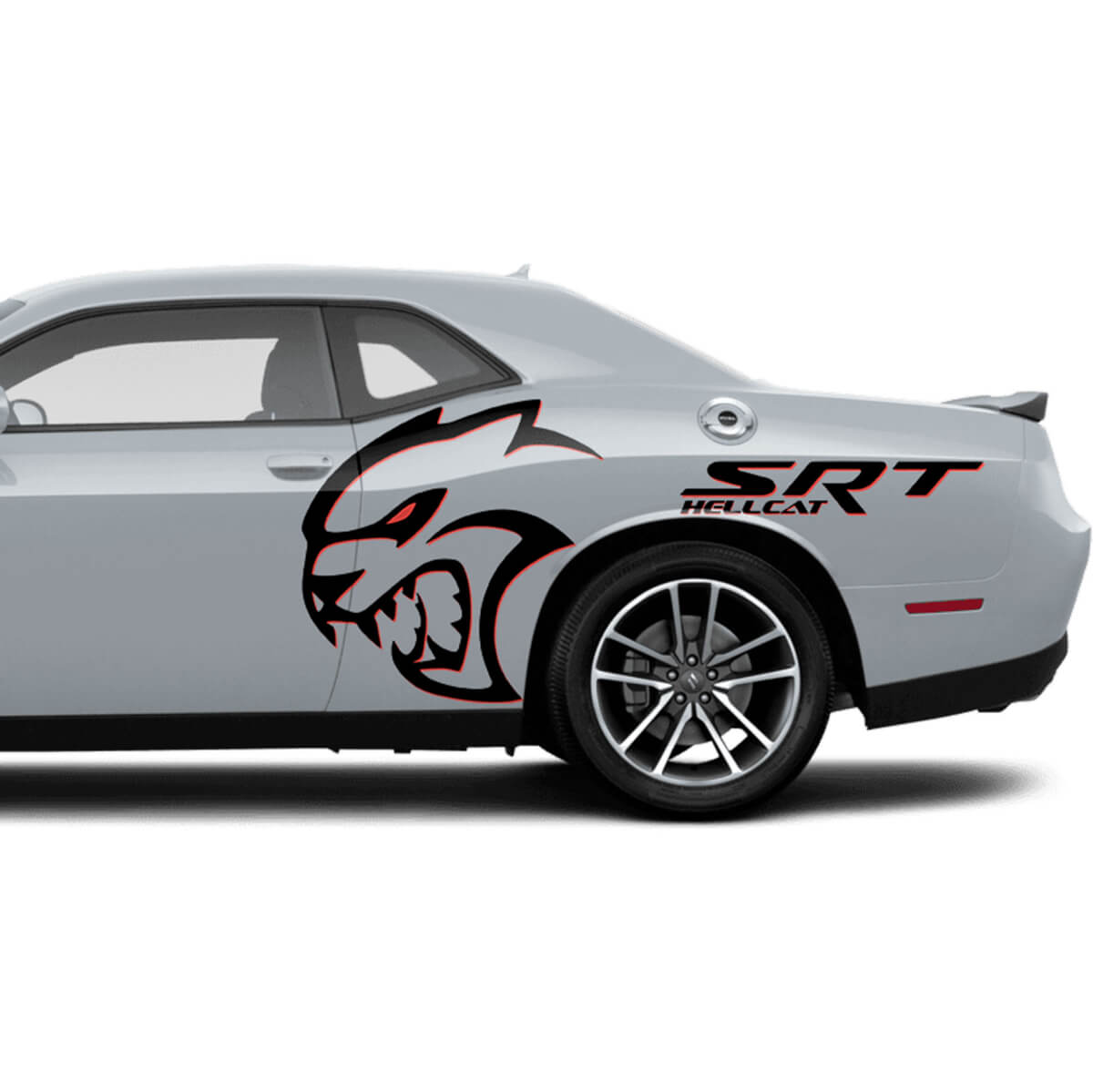 Deux couleurs Hellcat Red Eye Super Stock Side Decs Stickers pour Dodge Challenger Redeye ou Charger
