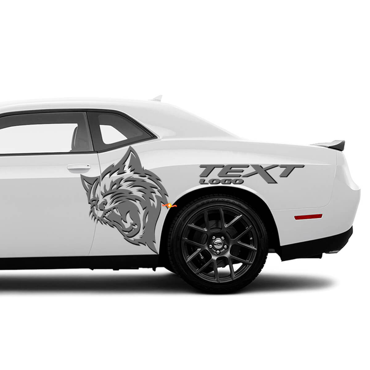 Kit de décalcomanies vinyle personnalisées Wildcat pour côté de Dodge Challenger Charger