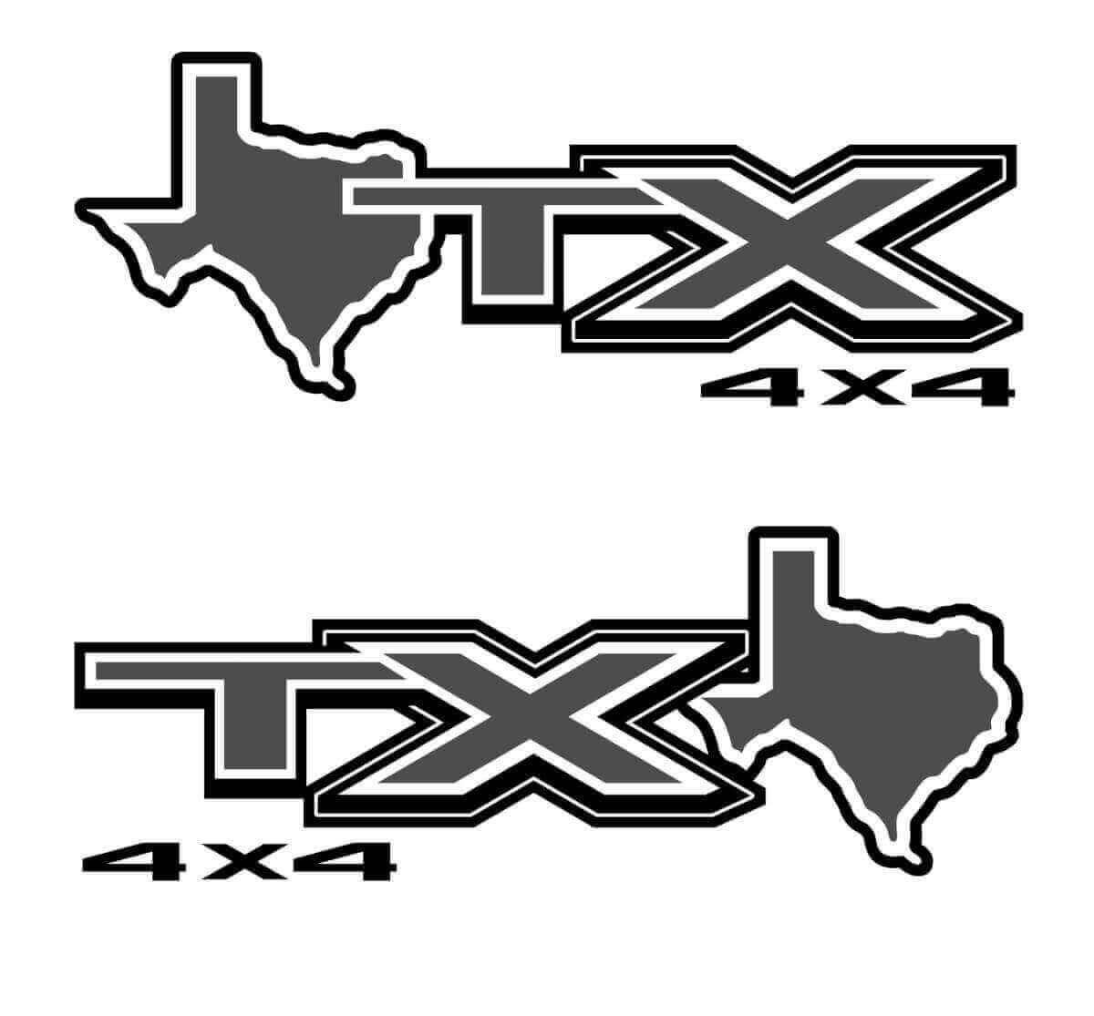 STX Texas 4x4 Mountain Decal
