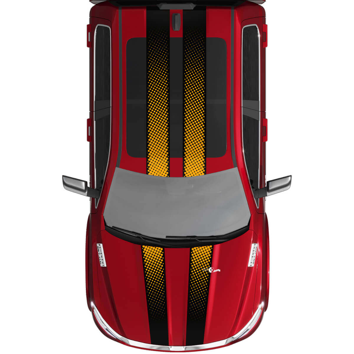 Doublées Stickers en vinyle Stickers Graphiques pour Dodge Ram 1500 Tungstten
