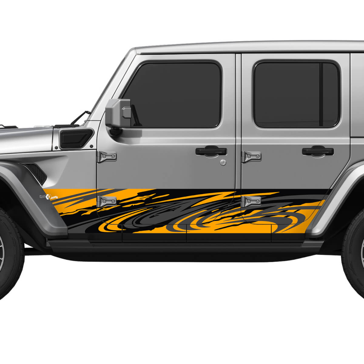 Camo Tribal Splash Wrap côté portes latérales en vinyle autocollant ajuster Jeep Wrangler

