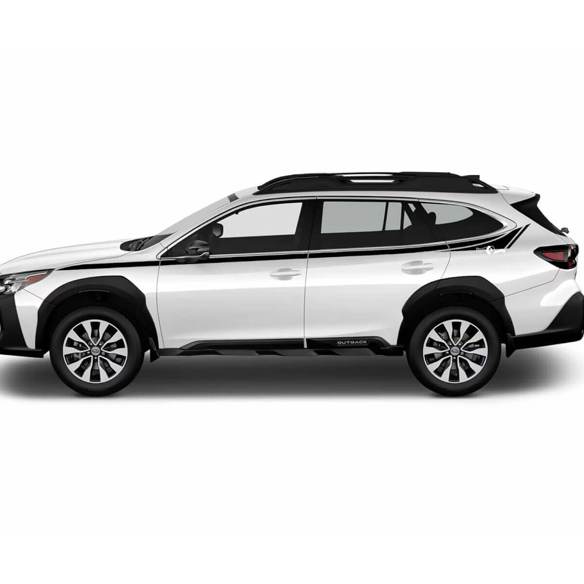 Kit de décalcomanie vinyle bande fine pour porte supérieure latérale Subaru Outback