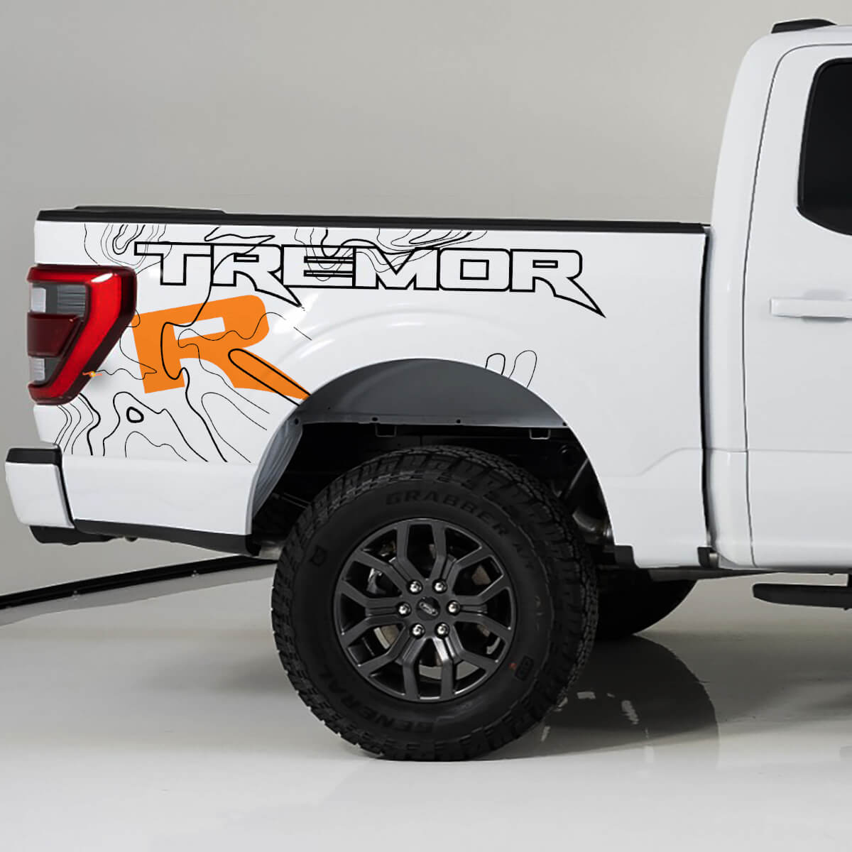 Graphiques latéraux de chevet s'adapter à Ford F150 Raptor R Vinyl Sticker Decal Kit Stripes
