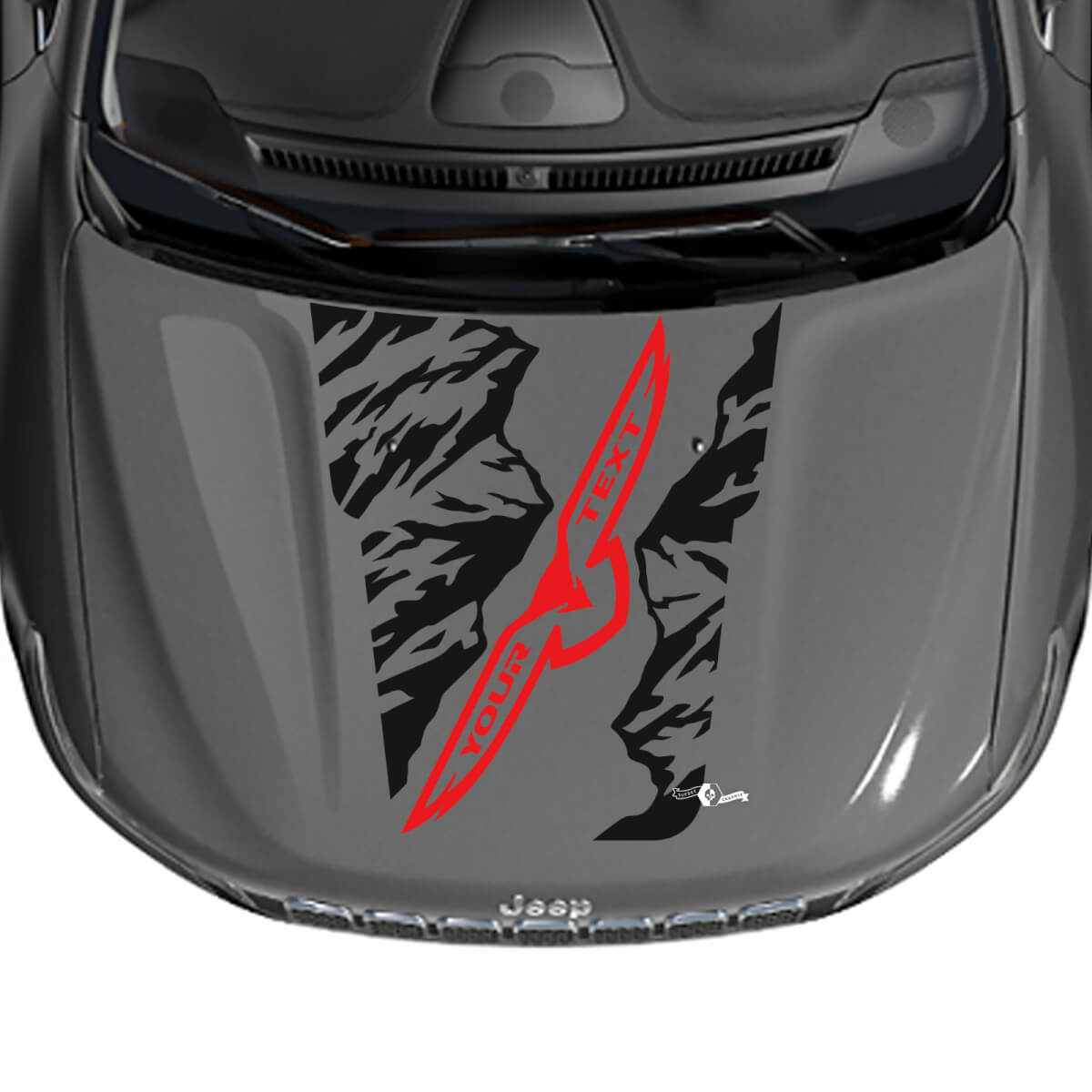 Autocollant en vinyle Aigle des Montagnes pour capot Jeep Cherokee Trailhawk