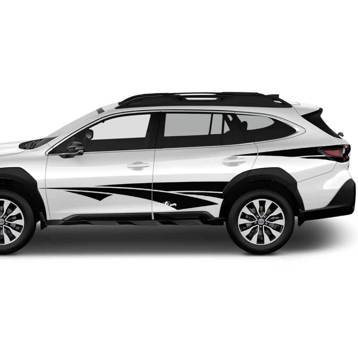 Kit d'autocollants vinyle de style tribal pour portes et flancs arrière pour Subaru Outback