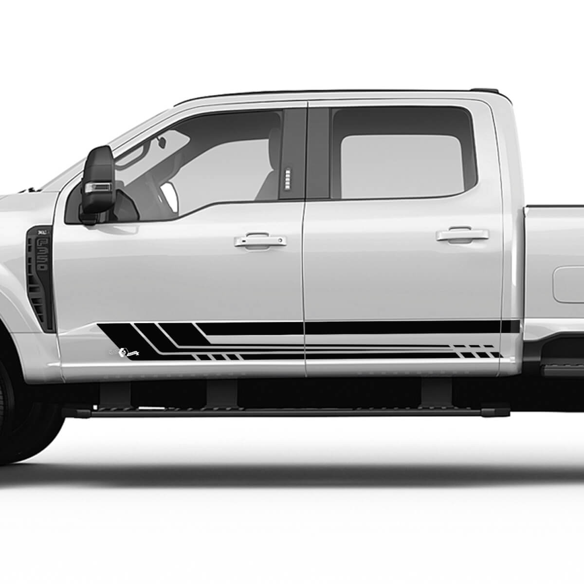 Ford F150 F250 F350 ROCKER STRIPTIONS SIDRES SUPPLACES VINYLES Graphiques
