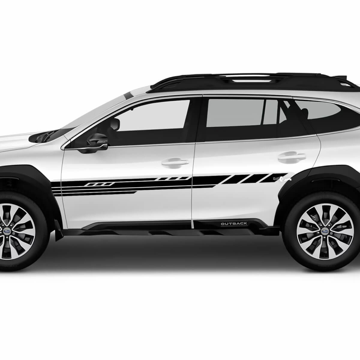 Portes latérales Stripes modernes Sticker Sticker Secal Graphic pour Suba Outback
