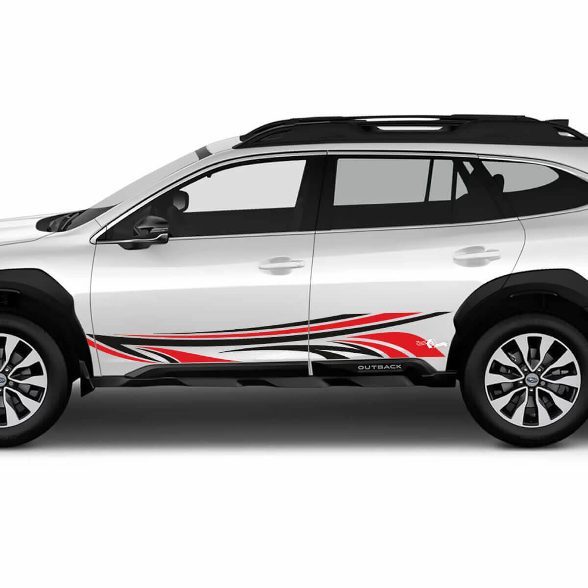 Kit d'autocollants en vinyle avec bandes de style tribal pour portes Subaru Outback