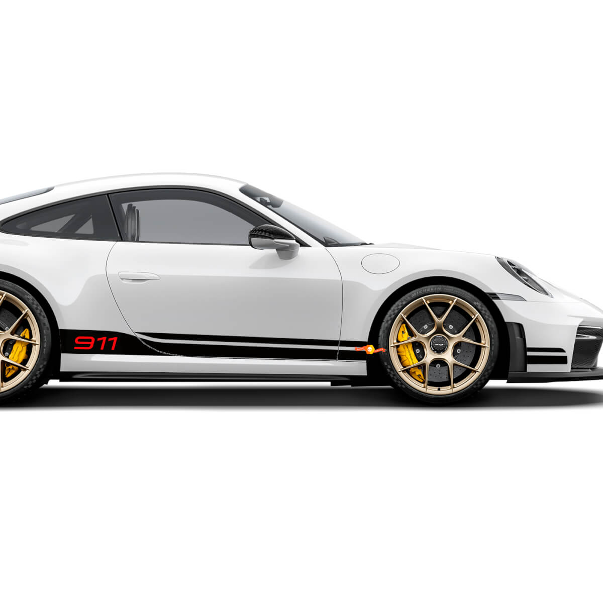 911 Porsche GT3 Stripes latérales Decal en vinyle - Sticker graphique de course
