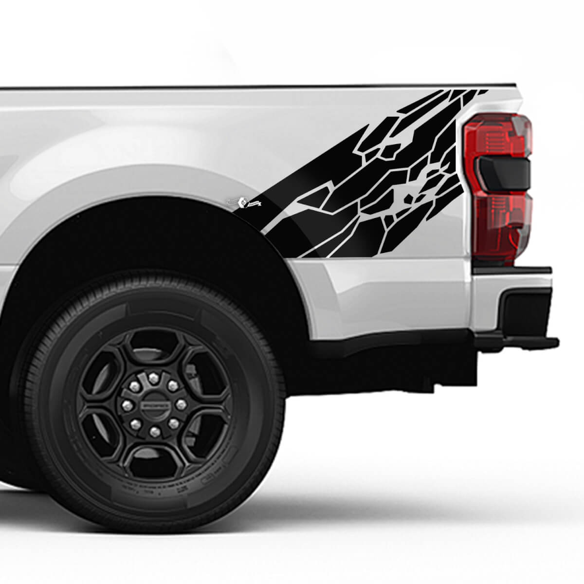 Ford F150 F250 F350 Splash Grunge Skin Style Kit de style - Sticker en vinyle de chevet
