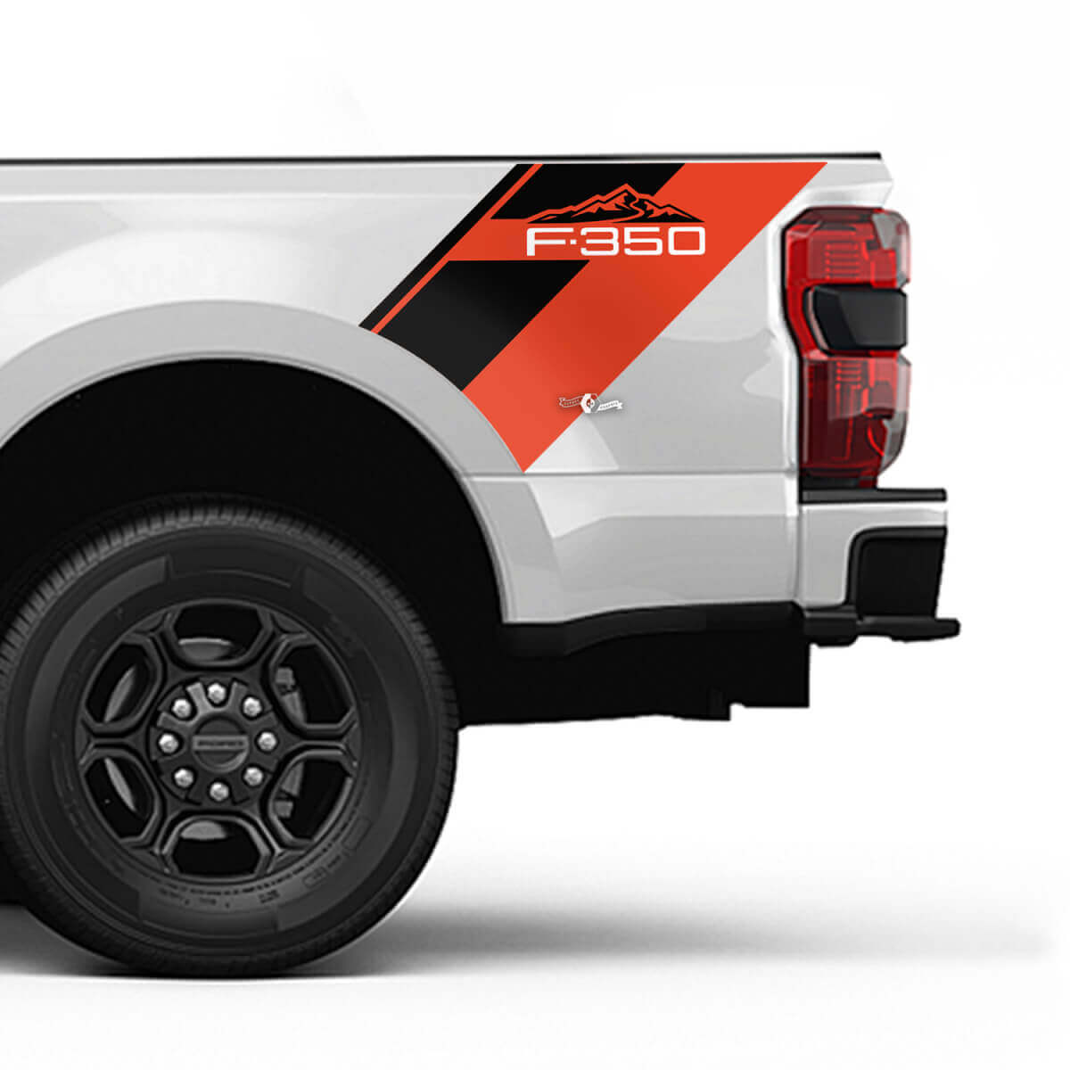 Ford F350 Lit Stripes latérales Kit de décalcomanie Sticker Vinyl Set Set Side Graphics
