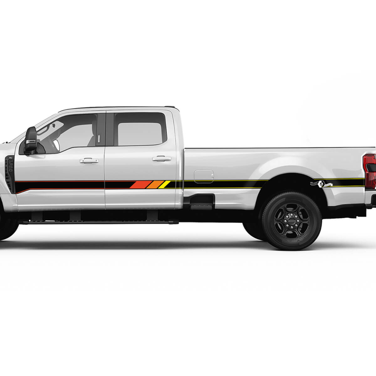 Retro F350 Stripes Side Decal Kit Sticker Vinyl Sticker Graphics for Ford Trucks
