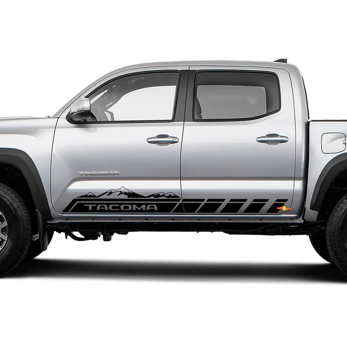 Texte personnalisé pour TRD Pro Doors Vinyl Decal Sticker pour Toyota Tacoma Tundra + Gire les décalcomanies TRD
