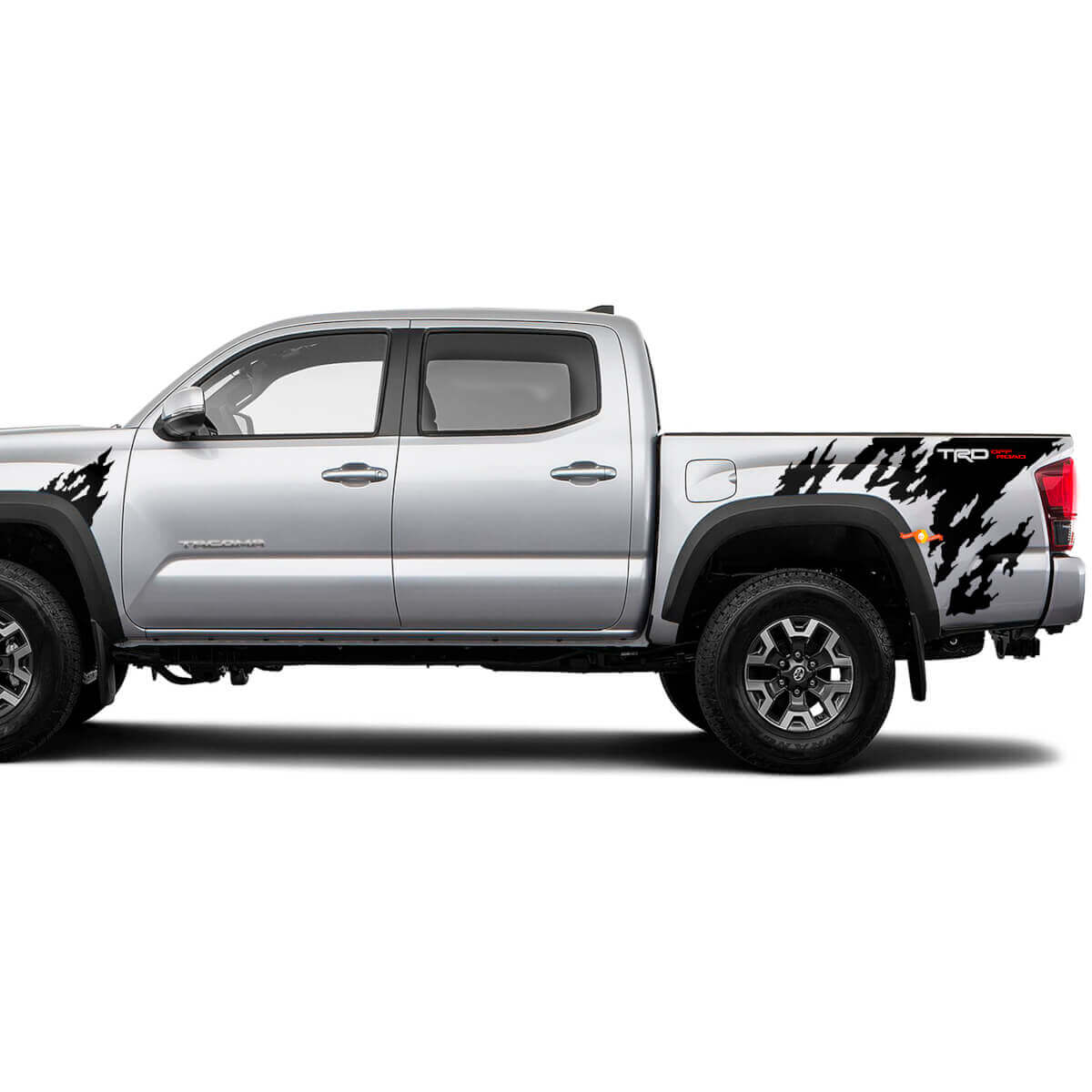 Autocollant de décalcomanie en vinyle arrière et côté avant TRD pour Toyota Tacoma
