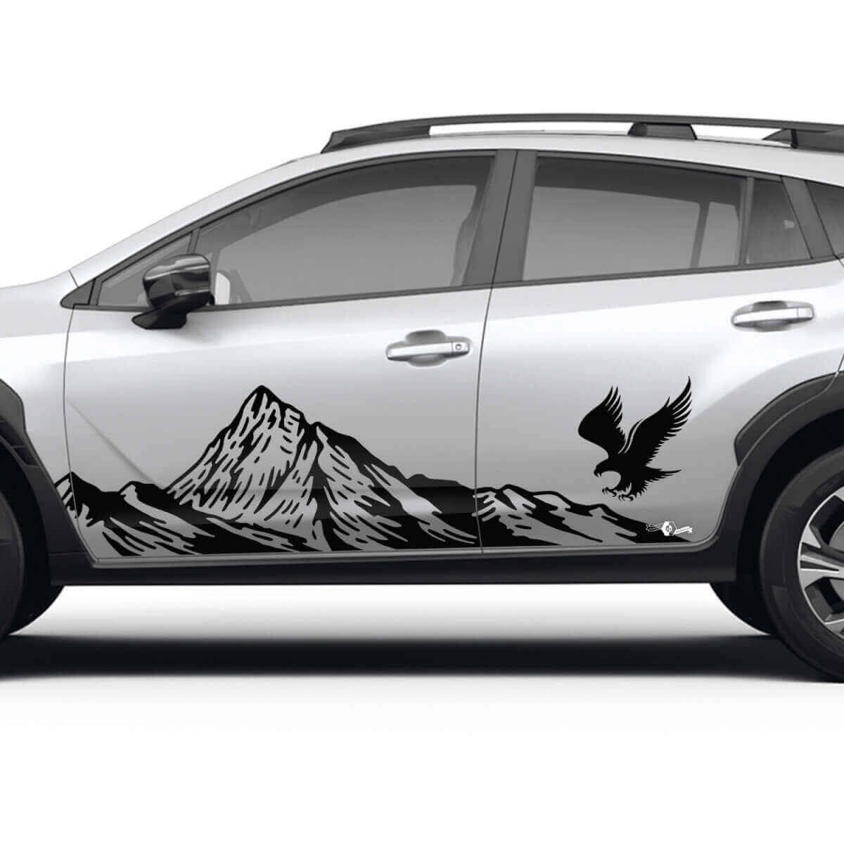 Autocollant Vinyle Graphique Décalque Portes Latérales Aigle des Montagnes pour Subaru Crosstrek