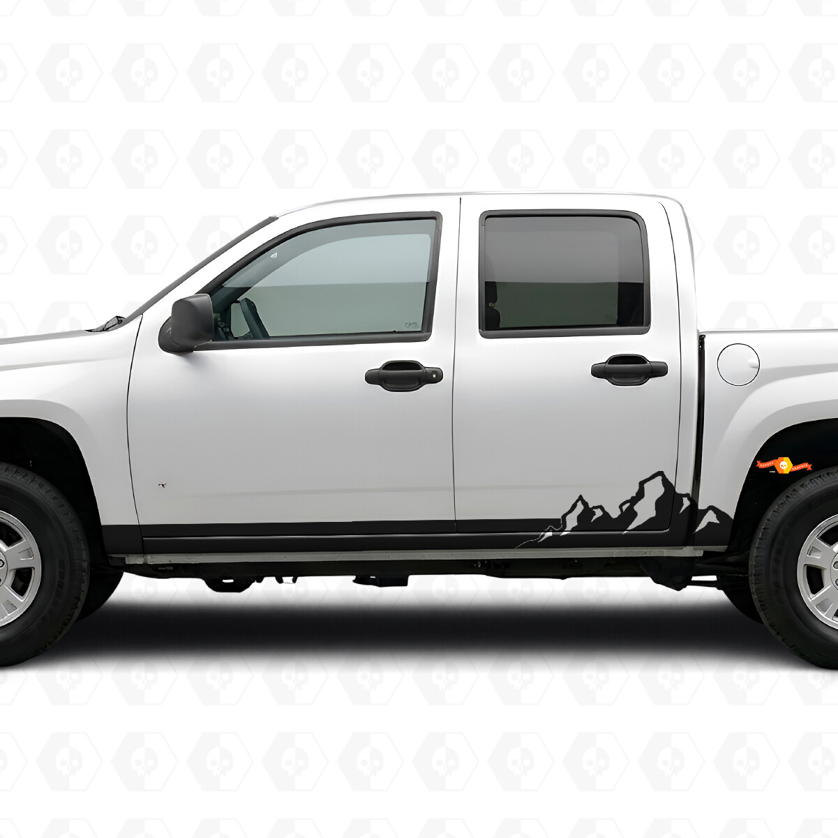 Bandes Vinyle Montagne pour Porte et Bas de Caisse Chevrolet Colorado 1ère Gen 2004-2012