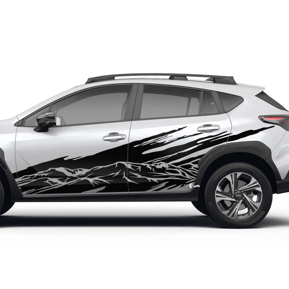 Portes latérales Mountains de paysage Splash Decal en vinyle - Graphic Sticker Universal Fit Suba
