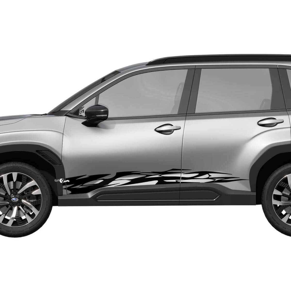 Rayons de bascule latérale Secale en vinyle - Ajustement graphique Ajustement universel Suba Forester
