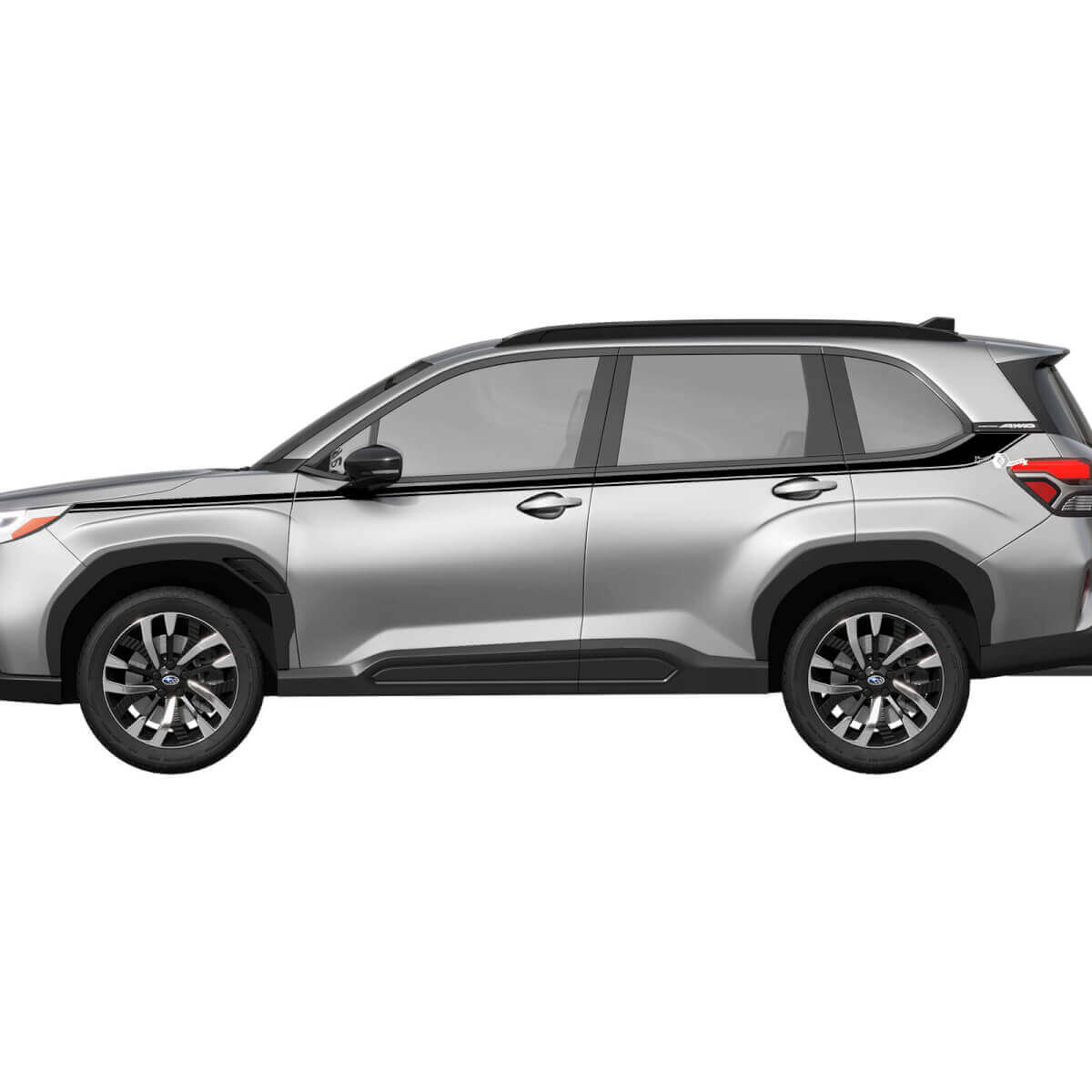 Doors latéral rayures en vinyle - autocollant graphique ajustement universel Suba Forester
