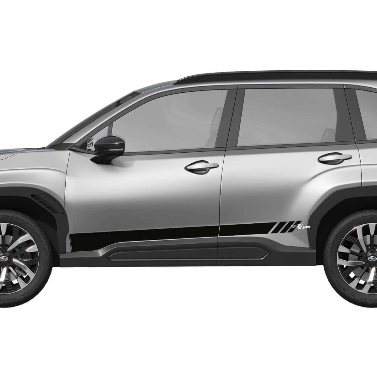 Kit de décalcomanies en vinyle de bandes stroboscopiques décorées pour Subaru Forester