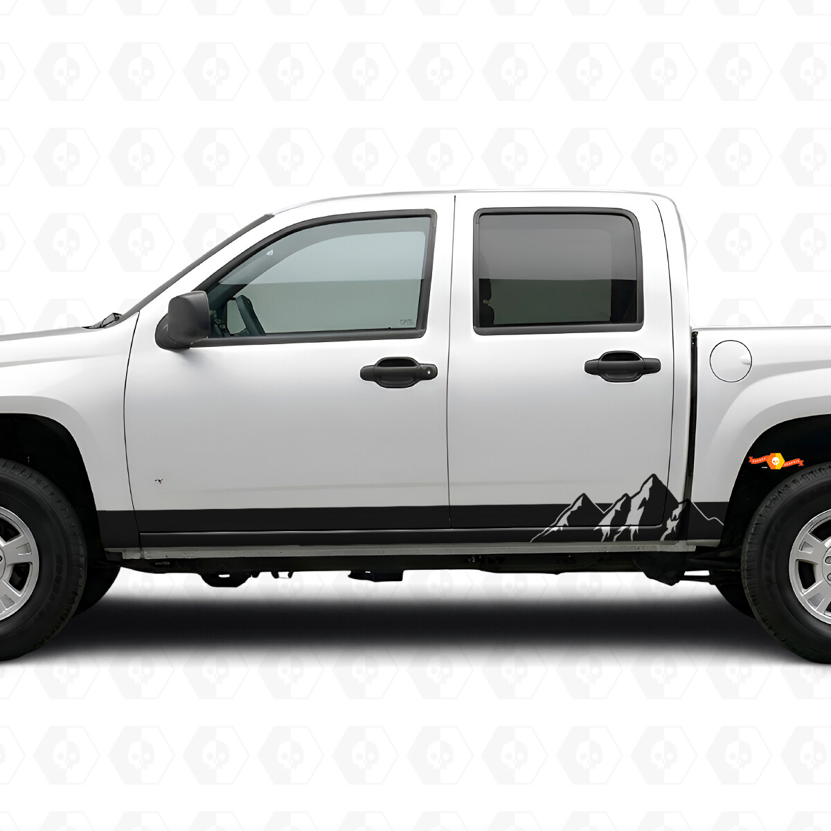 Bandes adhésives en vinyle pour portes et bas de caisse Alpine Ridge pour Chevrolet Colorado 1ère génération 2004-2012