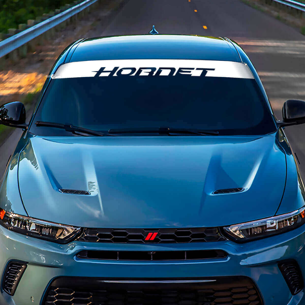 Lettrage de Marque Bande Autocollant Vinyle Pour Pare-brise 2 Pour Dodge Hornet