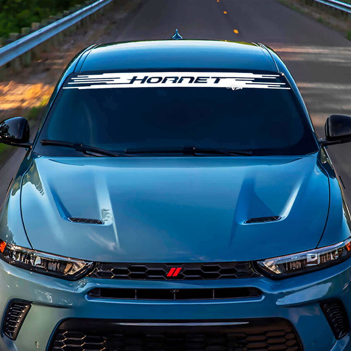 Autocollant Vinyle Lettrage Bande Pare-brise pour Dodge Hornet