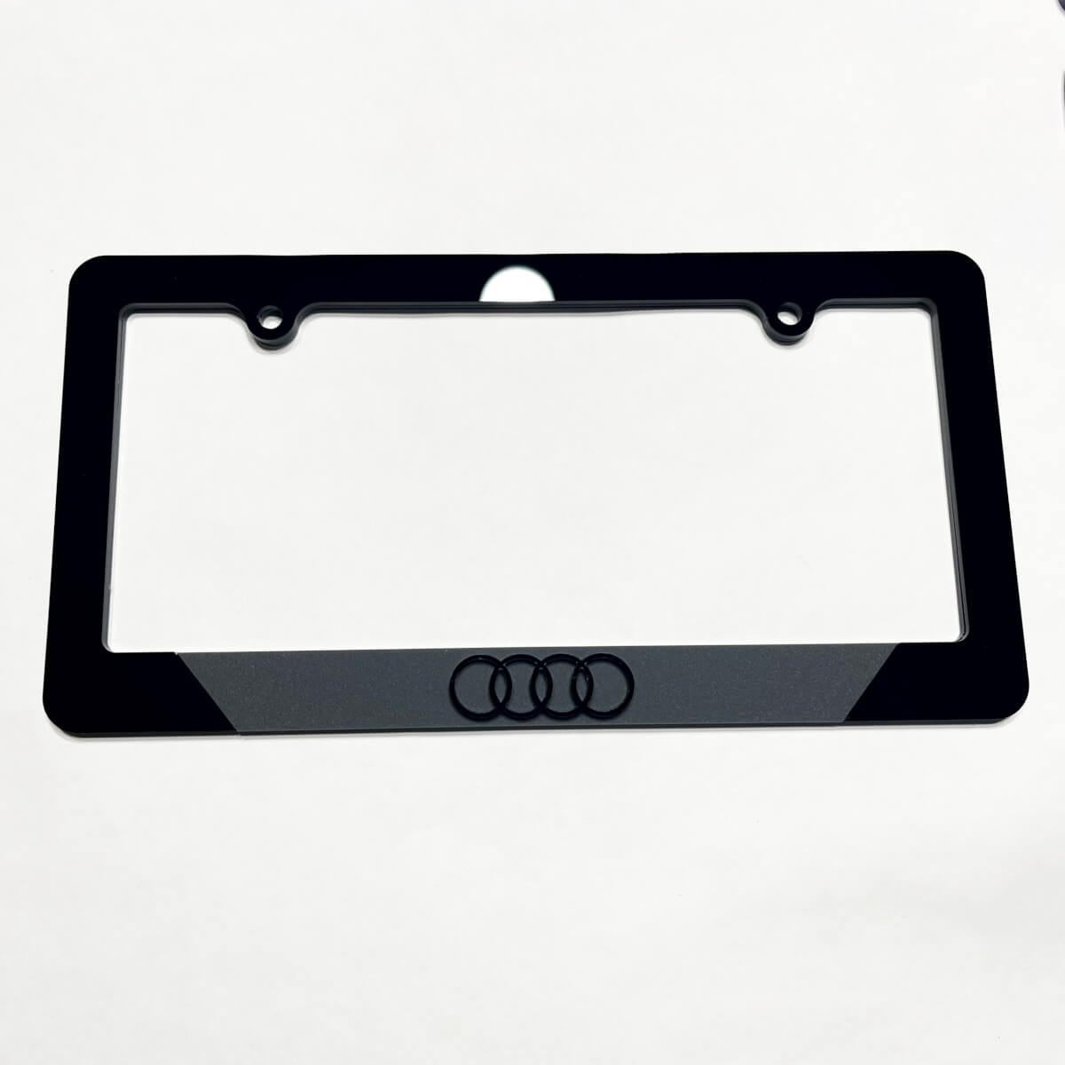 Anneaux de la plaque d'immatriculation du véhicule Couvre-plaques de cadres décor pour Audi 2
