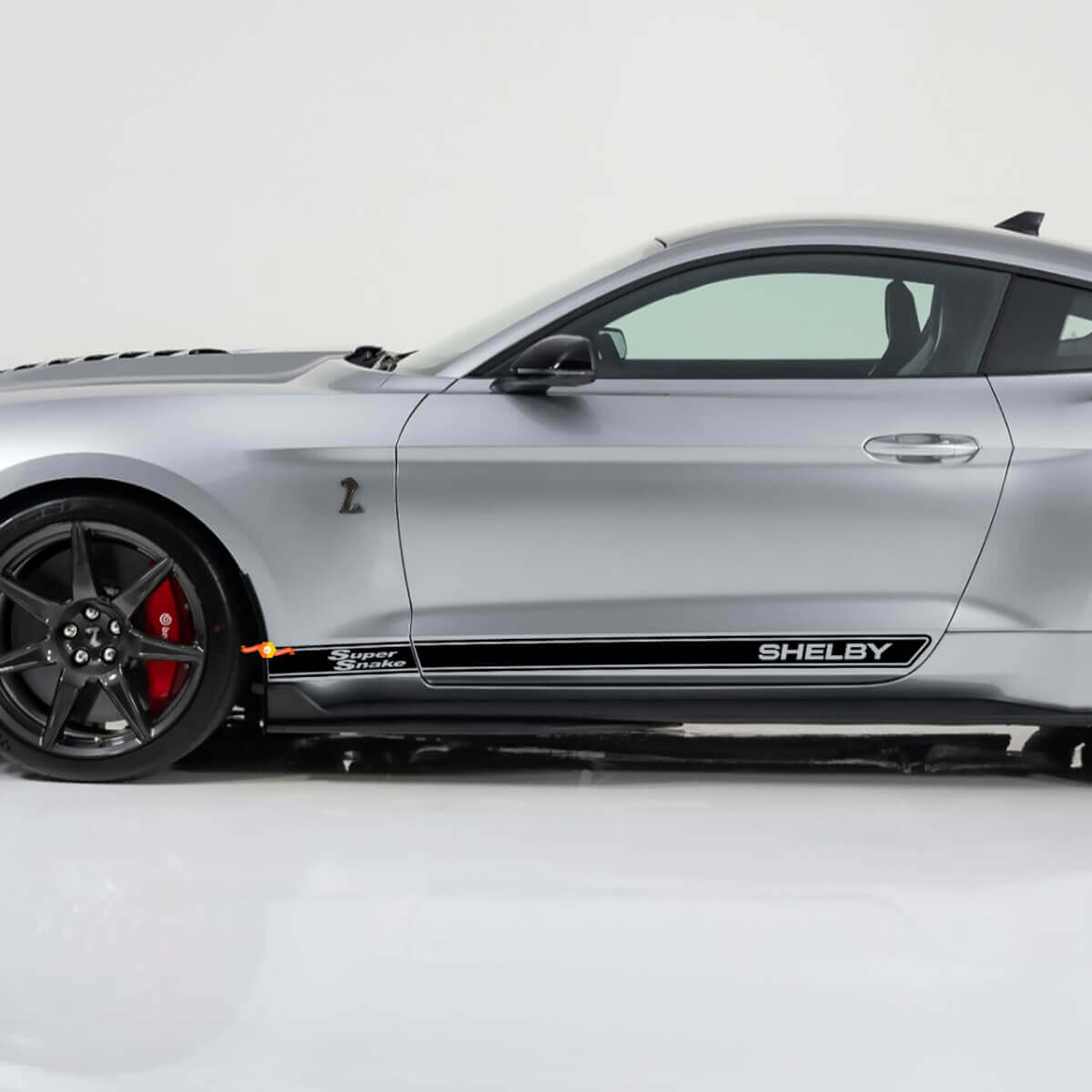 Séprèces du panneau de rocker Shelby Super Snake pour Ford Mustang
