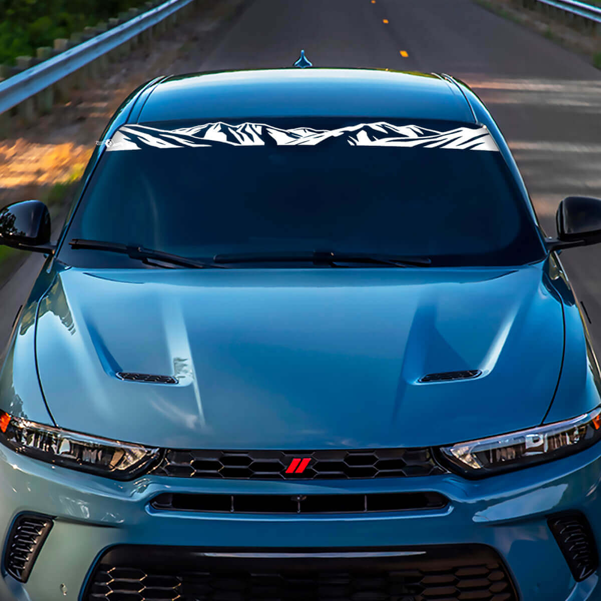 Banner de pare-brise Sticker Sticker - Graphique en vinyle personnalisé ajusté pour esquiver Hornet
