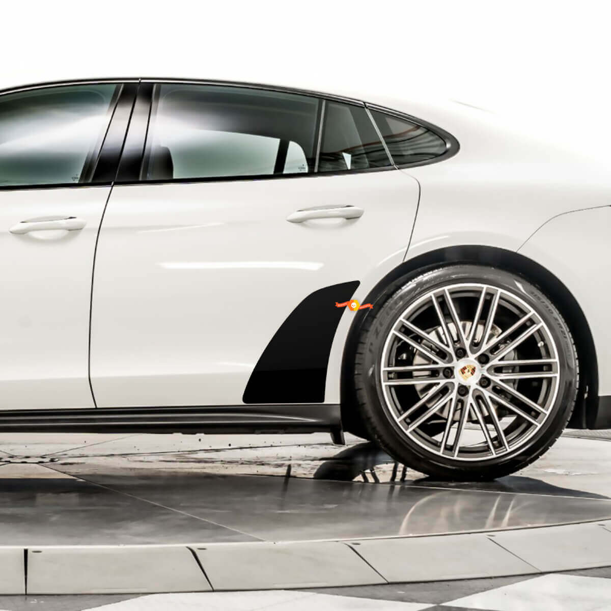 Arrière de garde-feu de garde-feu arrière Stickers de remplacement de film de garde de pierre Ajuster Porsche Panamera

