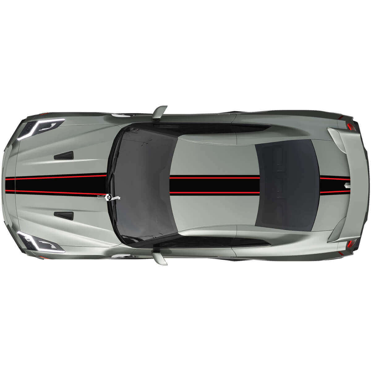 Kit Autocollants Bandes de Course Corps Complet 3 pour Nissan GT-R