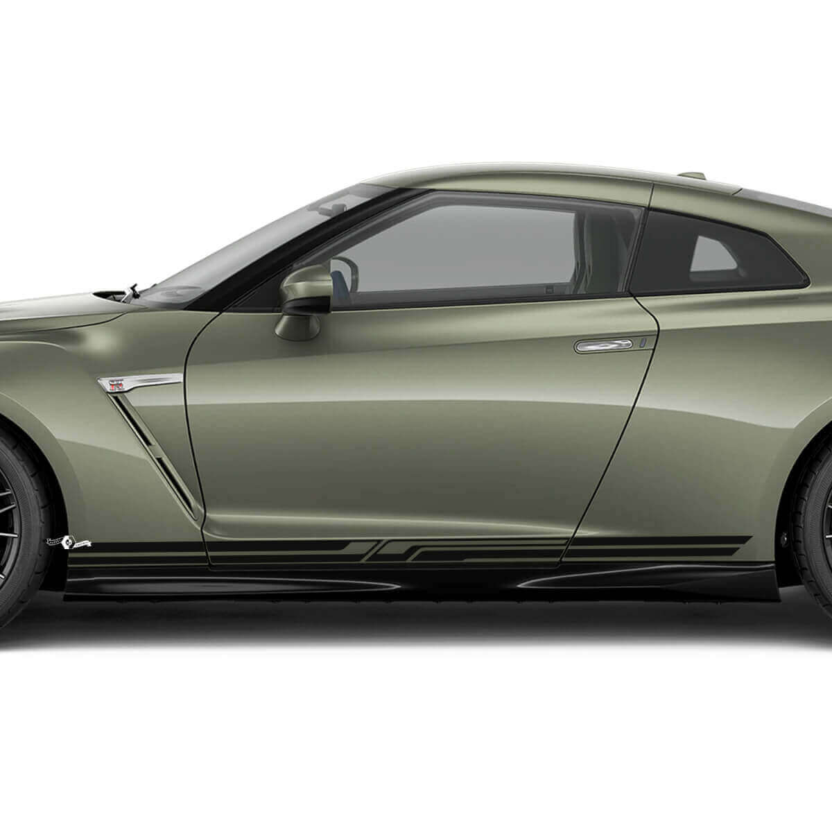 Kit de décalcomanies graphiques pour panneaux latéraux de portes pour Nissan GT-R
