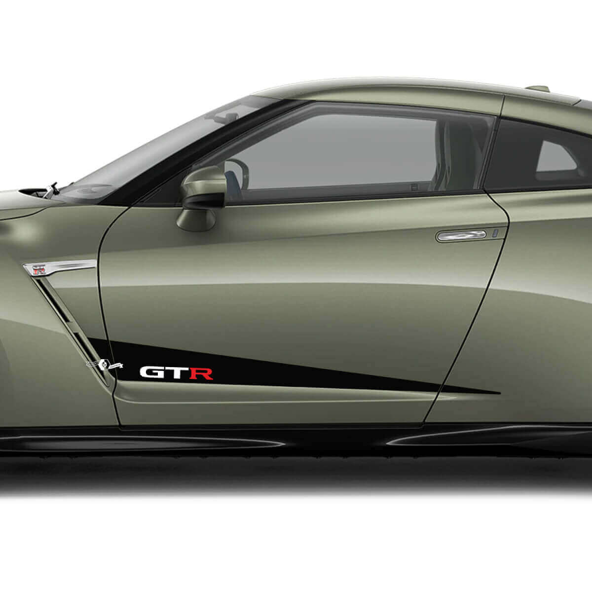 Autocollant Vinyle Latéral à Rayures Géométriques GT-R pour Nissan GT-R