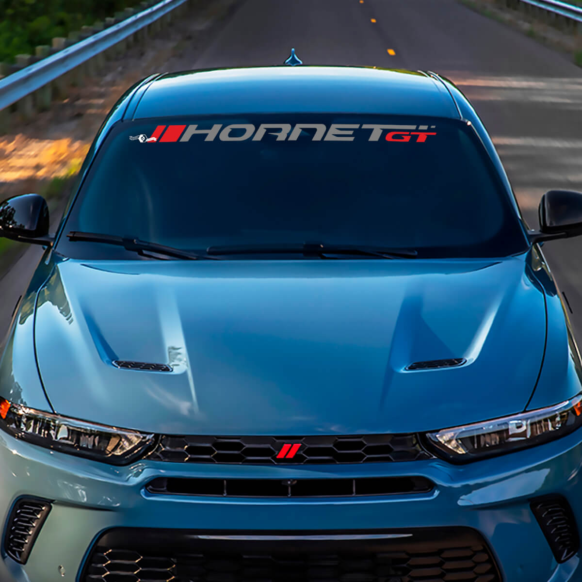Banner de pare-brise Sticker Graphics en vinyle ajusté à Dodge GT Hornet Hash Aperline

