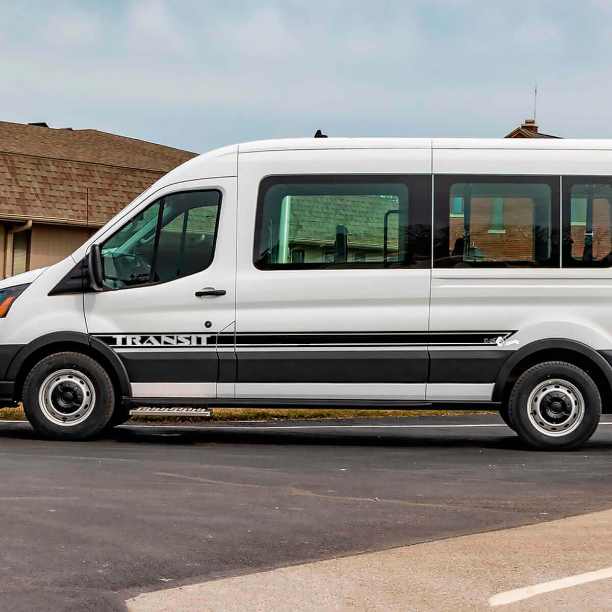 Autocollants en vinyle de bandes latérales pour Musclecar Transit