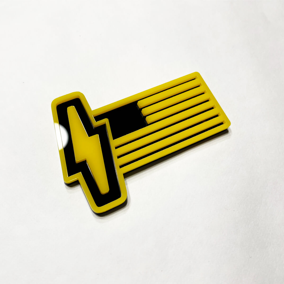 Ford 150 Lightning US Flag 3D Badge - Insignes d'ailes personnalisés Emblem Jaune et noir
