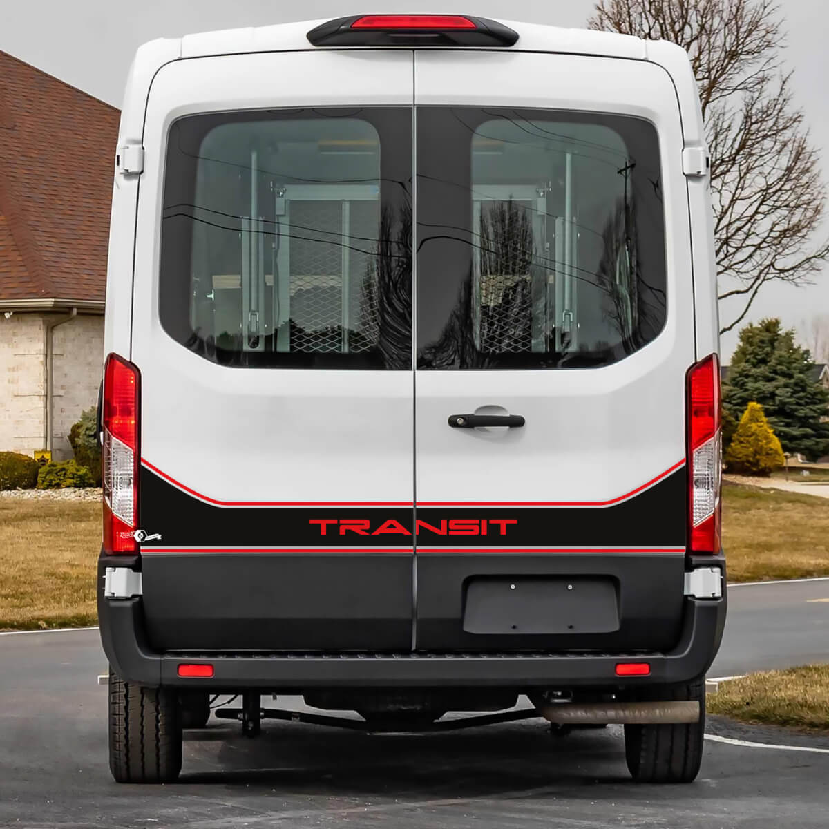 Ford Transit Portes arrière Graphiques Sticker Decal en vinyle 4
