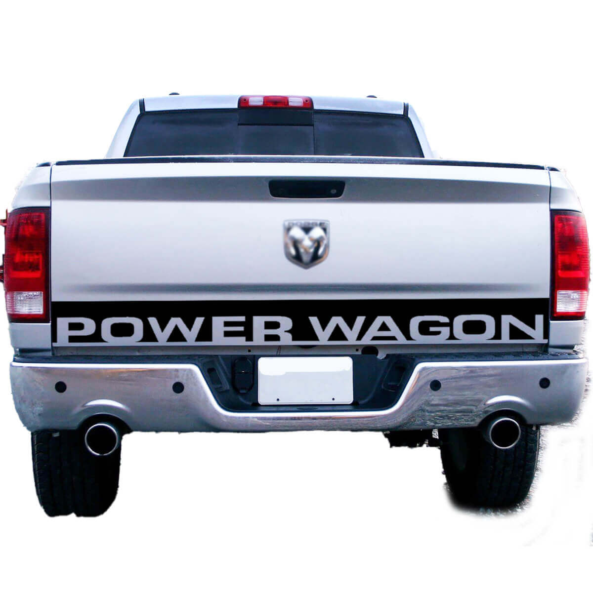 Autocollant en vinyle graphique d'accentuation de hayon de camion Power Wagon Letter Line pour Dodge Ram 1500