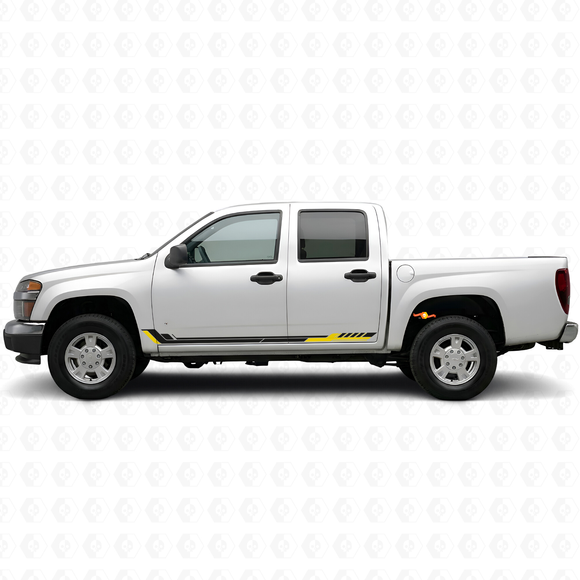 Bandes vinyle Racing Line pour porte et bas de caisse pour Chevrolet Colorado 1ère génération 2004-2012