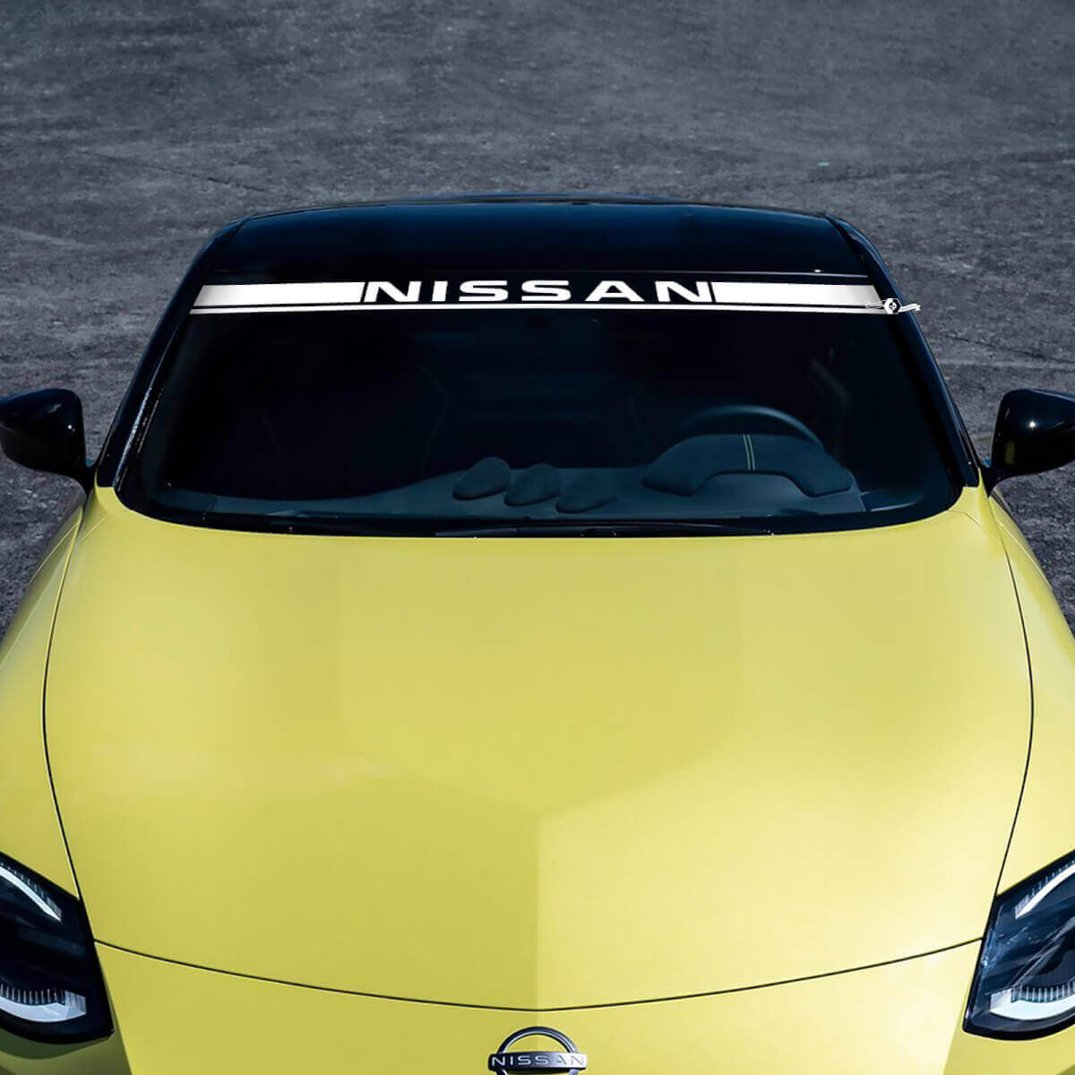 Autocollant en vinyle de bandes lettrées de marque pour pare-brise pour Nissan Z Sport