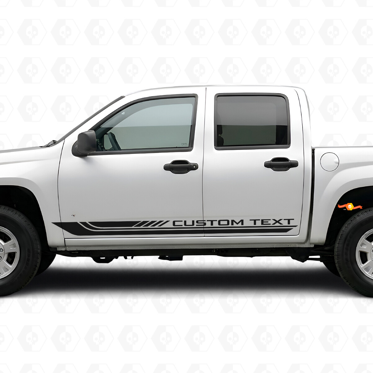 Bandes Vinyles Personnalisées Cadre de Porte & Bas de Caisse pour Chevrolet Colorado 1ère Gén 2004-2012